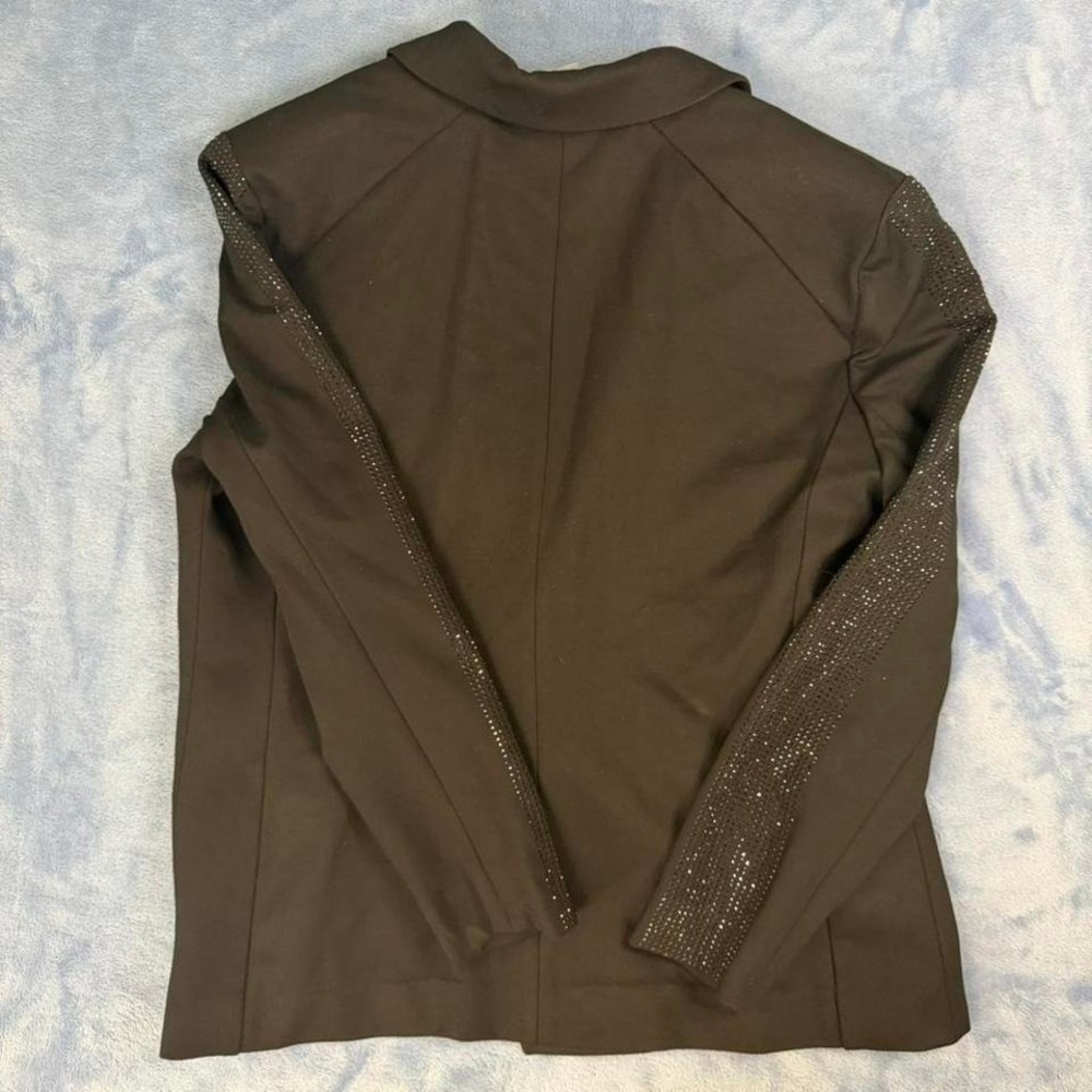 Vintage Black blazer with silver rhinestones, women Size: XL - Picture 6 of 6